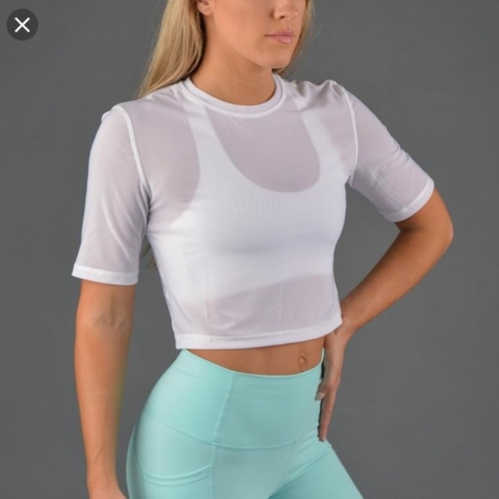 Buffbunny White Crop Top